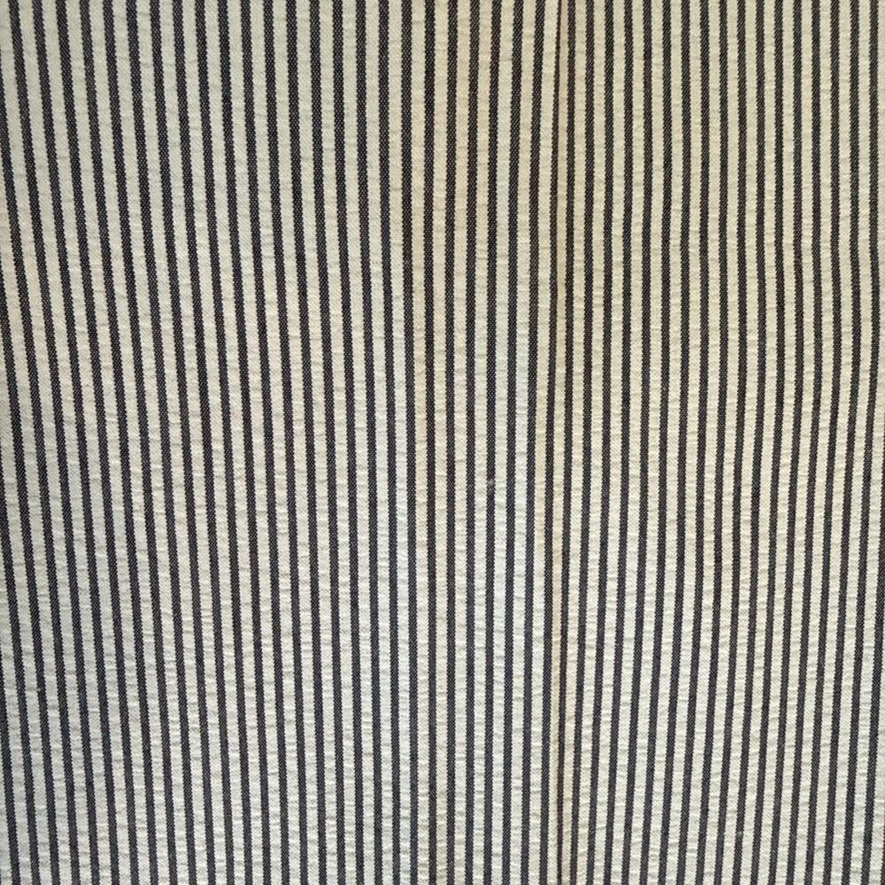 Women’s Gray White Striped Seersucker Wide Leg Trousers Dress Pants - Size 6 - Picture 2 of 6